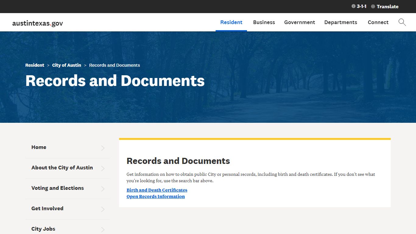 Records and Documents | AustinTexas.gov